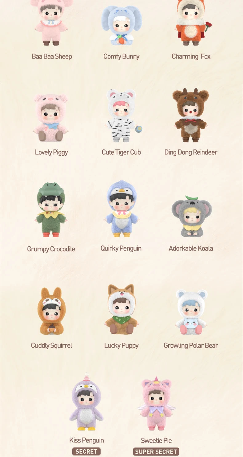 POP MART HACIPUPU Snuggle With You Series Blind Box Figures