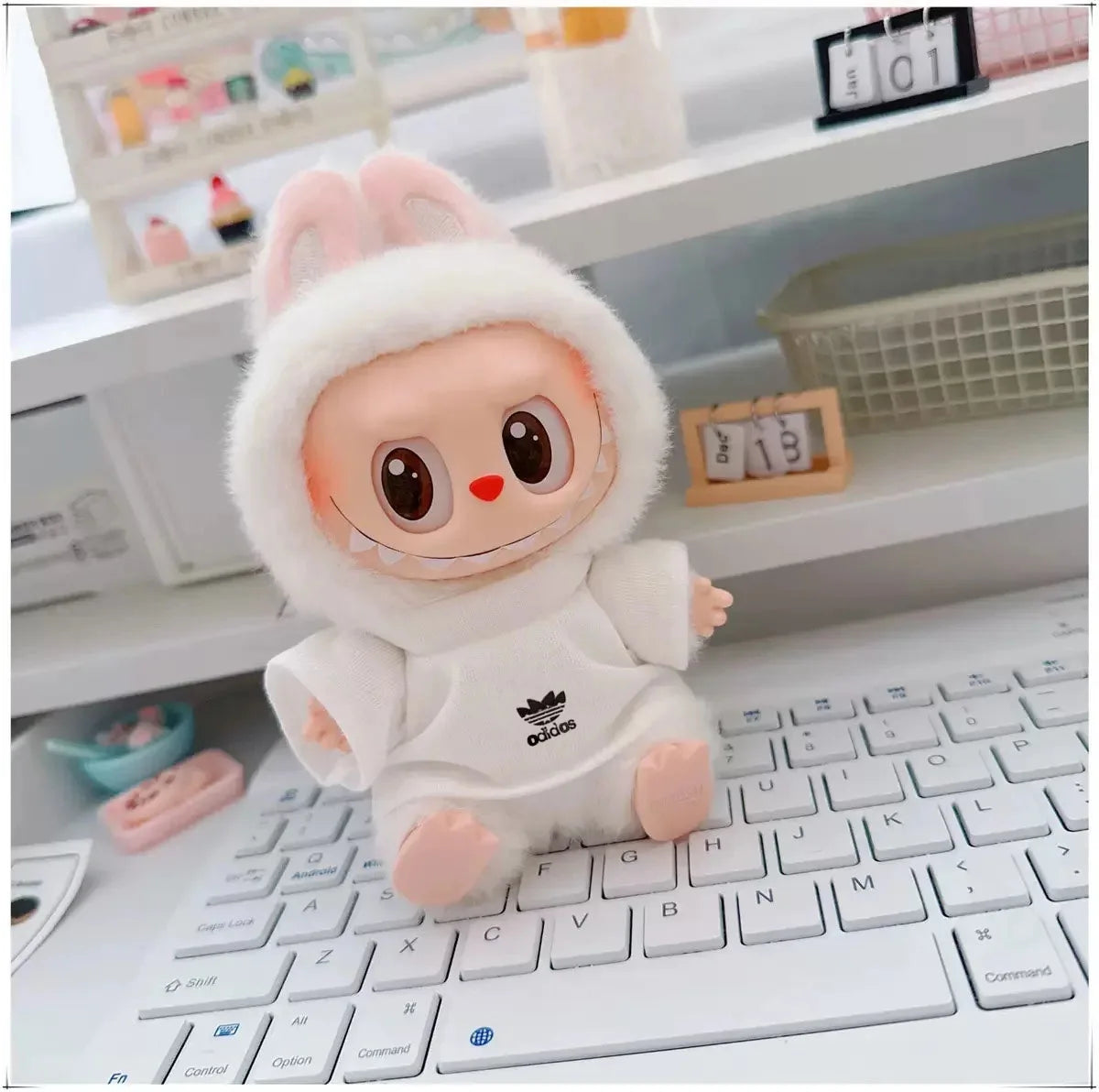Labubu 17cm Doll Clothes Outfit | Hoodie & Pants Korean Idol Style Accessories
