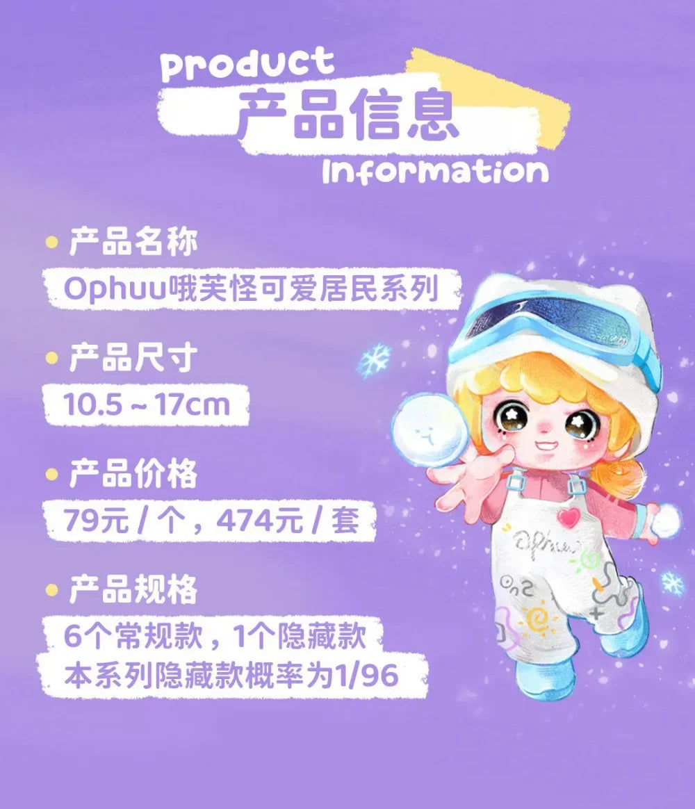 OPHUU Cutie Pie Series Blind Box Collectible Figures