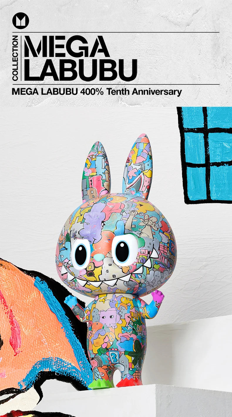 POP MART MEGA LABUBU 400% Tenth Anniversary Limited Edition Figure
