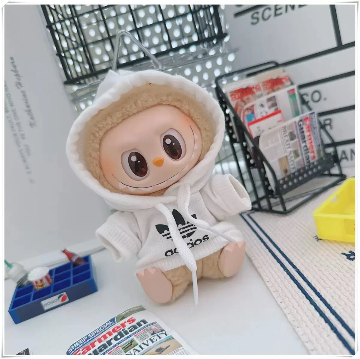 Labubu 17cm Doll Clothes Outfit | Hoodie & Pants Korean Idol Style Accessories