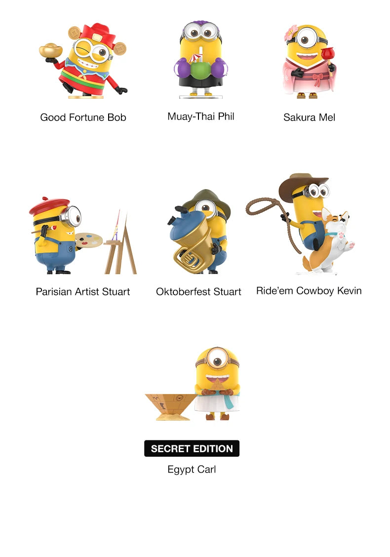 POP MART Minions Bello World Series Blind Box Figures - LIMITED STOCK