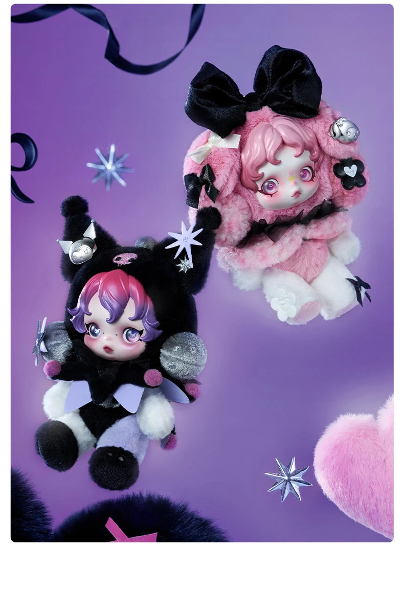 POP MART SKULLPANDA × KUROMI Plush Pendant