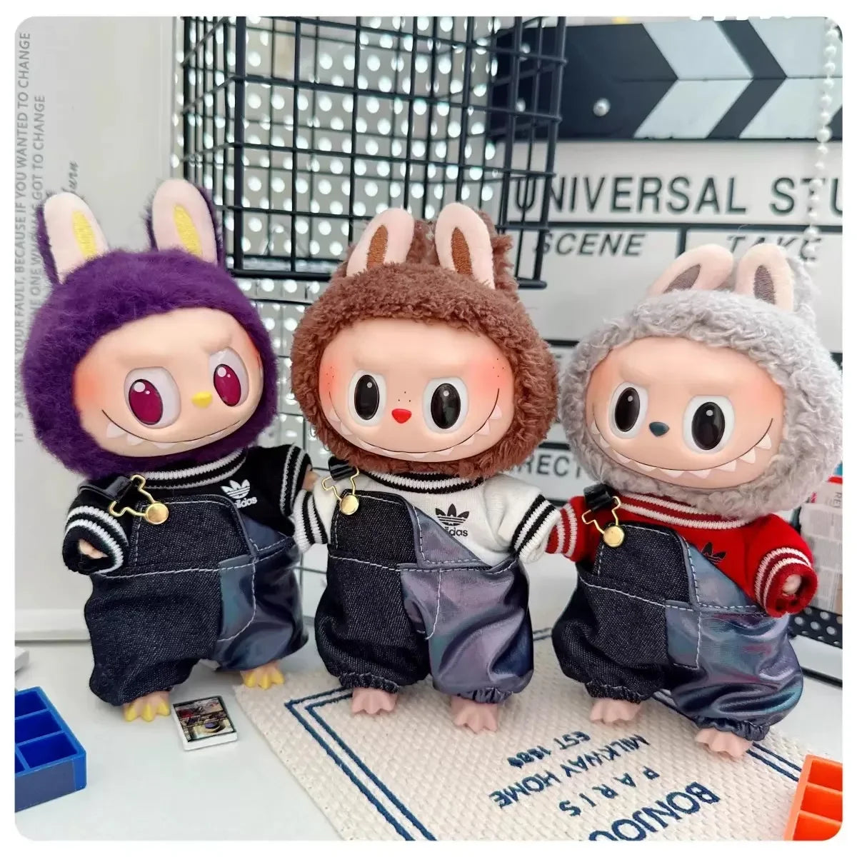 Labubu 17cm Doll Clothes Outfit | Hoodie & Pants Korean Idol Style Accessories