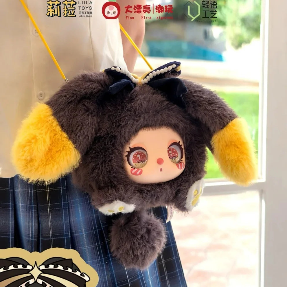 Liila's Marshmallow Bunny Bag Series Blind Box Cute Plush Doll Crossbody Bag Surprise Mystery Box Trendy Toy Customized Gifts