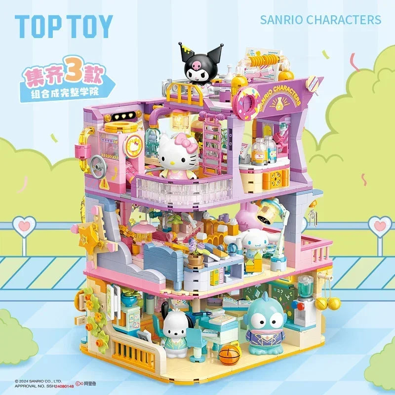 TOPTOY TOPTOY Sanrio Academy Series Building Blocks – Hello Kitty, Kuromi & My Melody product photo for collectors in NZ