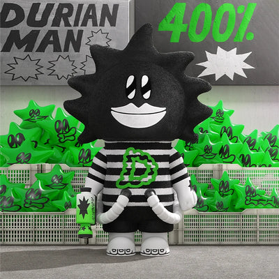 POP MART MEGA SPACE MOLLY 400% LALA COMPANY Durian Man Limited Edition