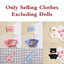 Labubu 17cm Doll Clothes Outfit Set | V1 V2 V3 Sitting Accessories & Designer Clothing