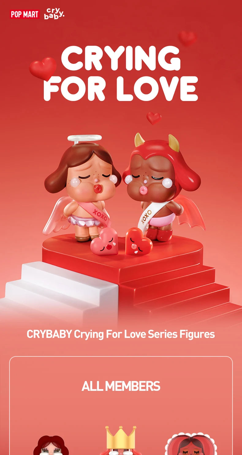 POP MART CRYBABY Crying For Love Series Blind Box Figures (Pre-Order)