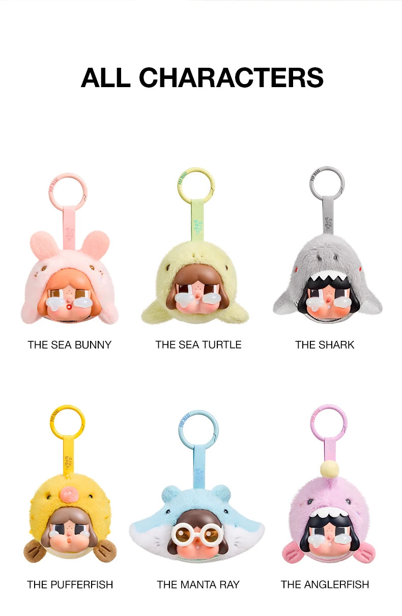 POP MART CRYBABY Cry Me An Ocean Vinyl Plush Pendant Blind styled product view