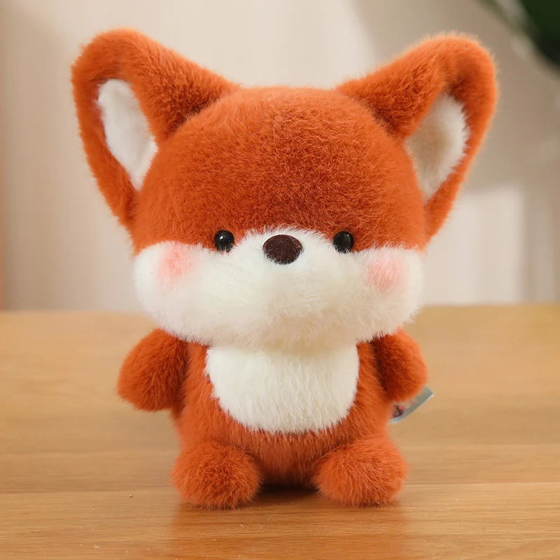 Cute Sitting Animals Plush – Red Panda, Fox, Sloth, Cat, Capybara & Pig