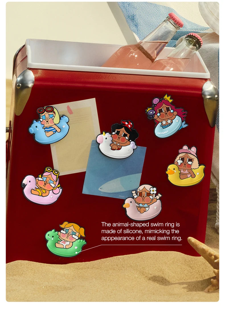POP MART CRYBABY Vacation Mode On Series Fridge Magnet Blind Box