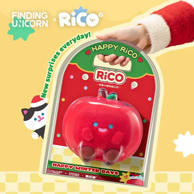 Finding Unicorn RiCO Apple Kitten Plush Doll – Collectible Kawaii Cat Figure
