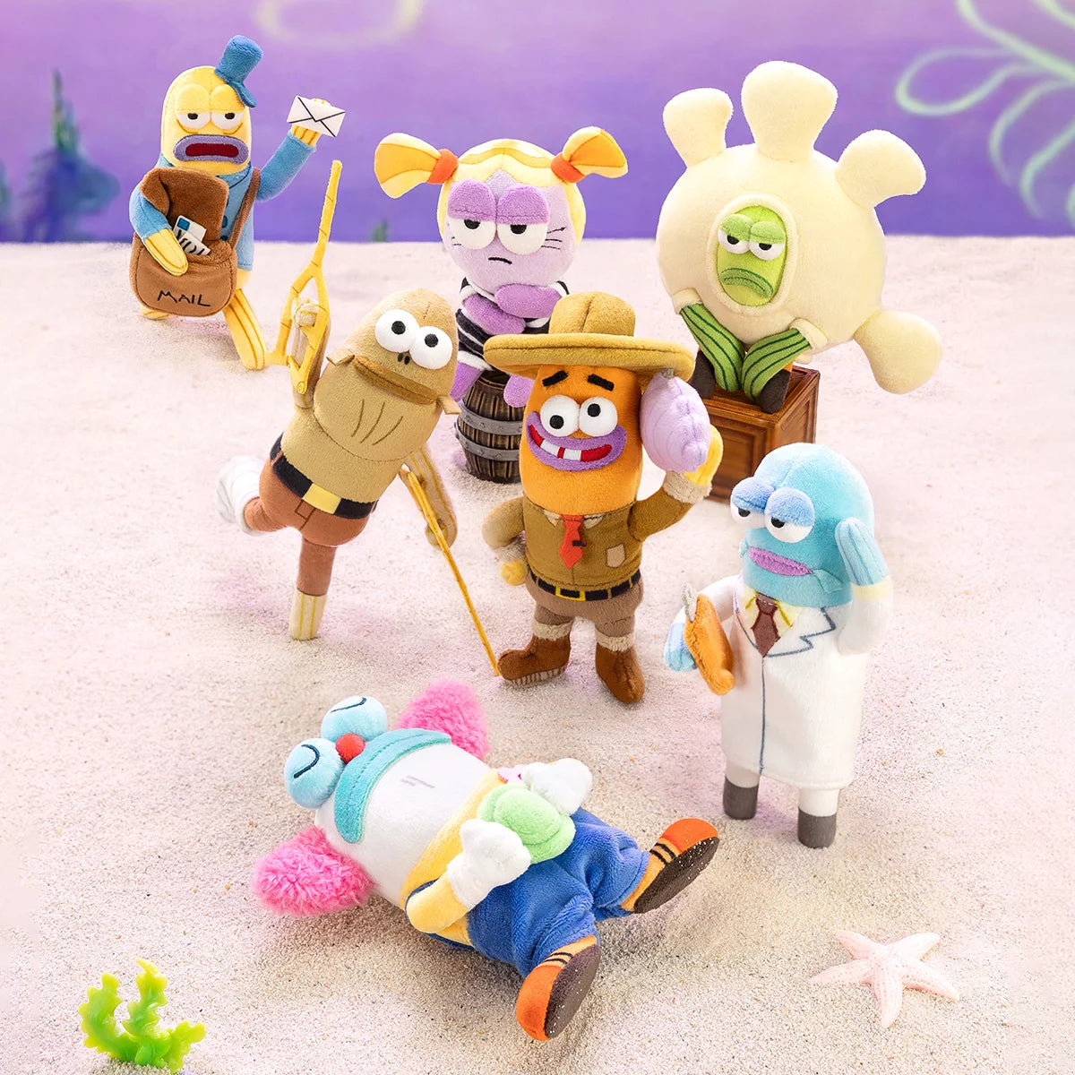 POP MART Bikini Bottom Buddies Plush Blind Box Series side view