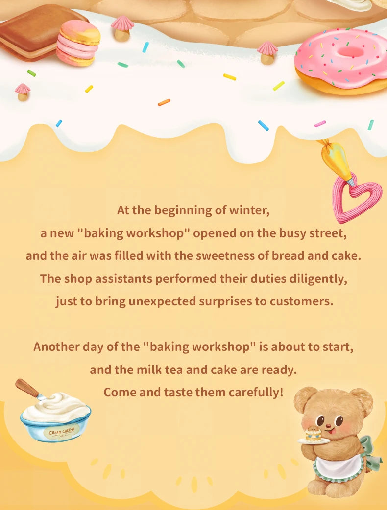 FUNISM Butterbear My Buttery Bakery Series Blind Box Figures