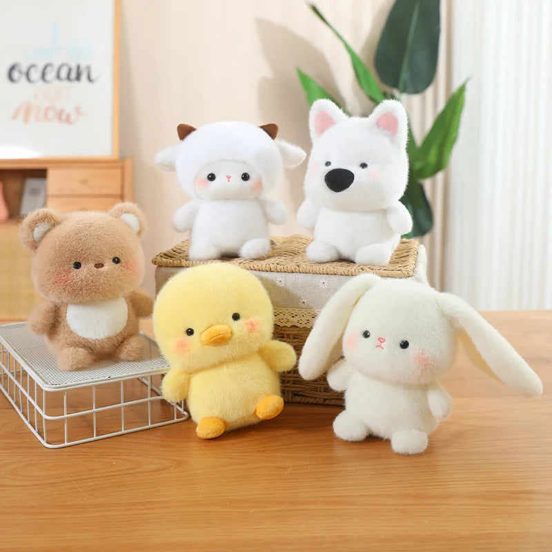 Cute Sitting Animals Plush – Red Panda, Fox, Sloth, Cat, Capybara & Pig