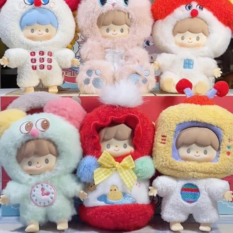 zZoton Happy Childhood Series Plush Keychain Blind Box
