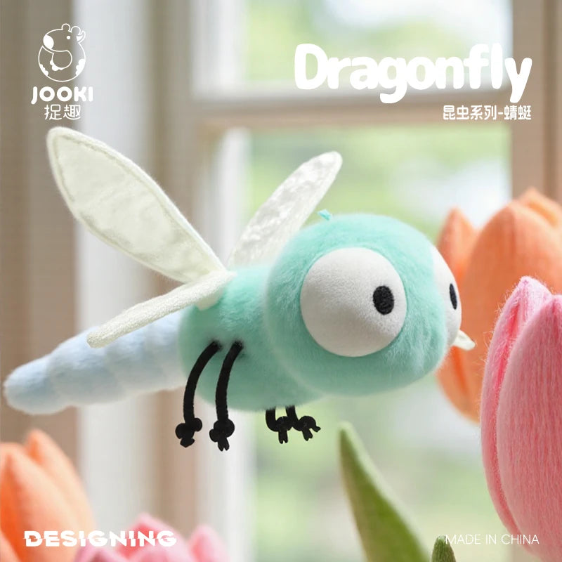 Cute Cartoon Insect Plush Toy Collection – Caterpillar, Firefly, Dragonfly, Mosquito, Cockroach