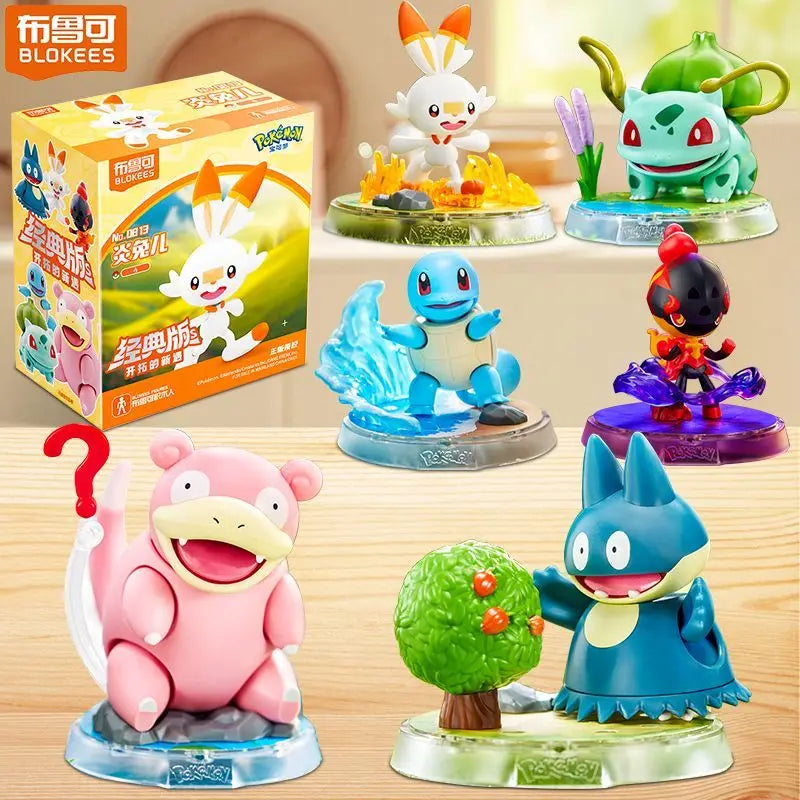 BLOKEES BLOKEES Pokémon Building Blocks – Charizard, Squirtle, Bulbasaur, Psyduck & Slowpoke product photo for collectors in