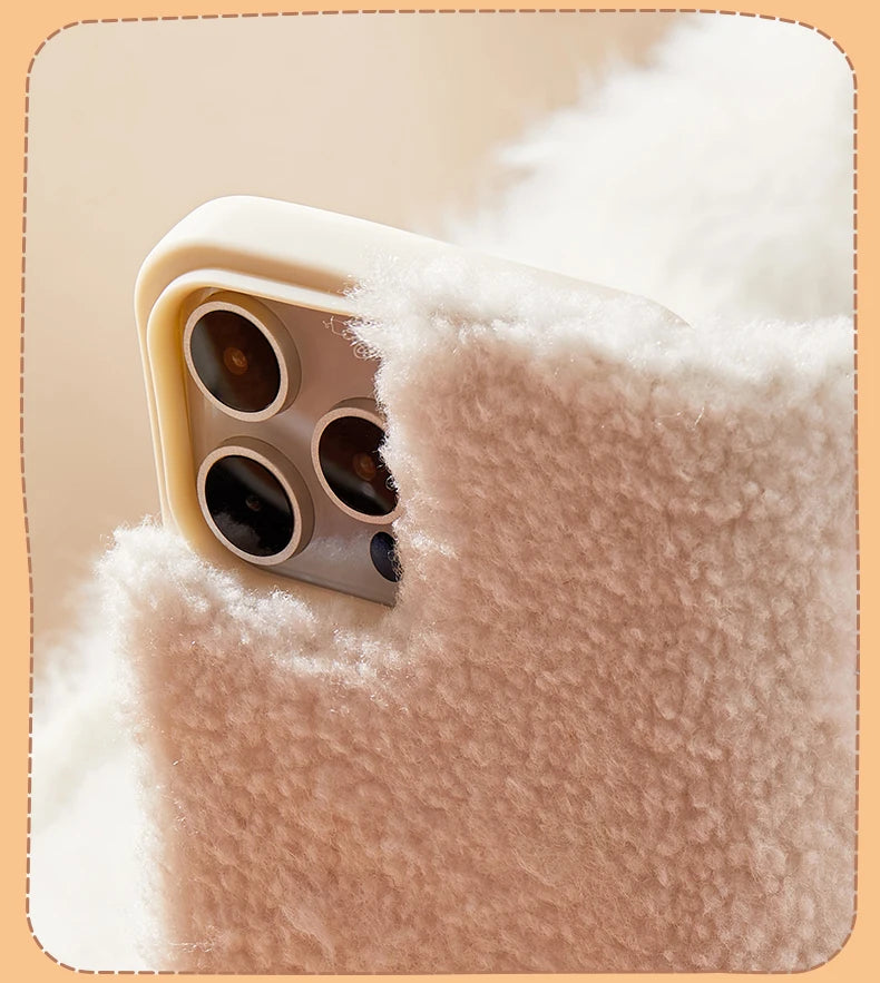 POP MART THE MONSTERS Classic Plush Flip Phone Case for iPhone Pro Max