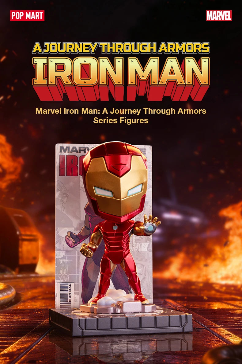 POP MART Marvel Iron Man: A Journey Through Armors Blind Box Figures box art view