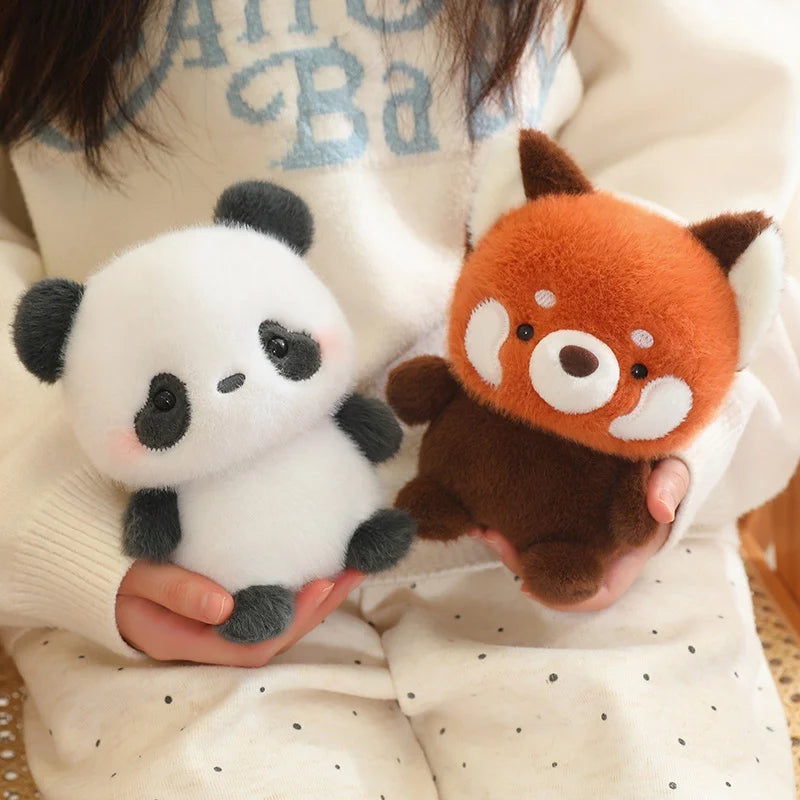 Cute Sitting Animals Plush – Red Panda, Fox, Sloth, Cat, Capybara & Pig