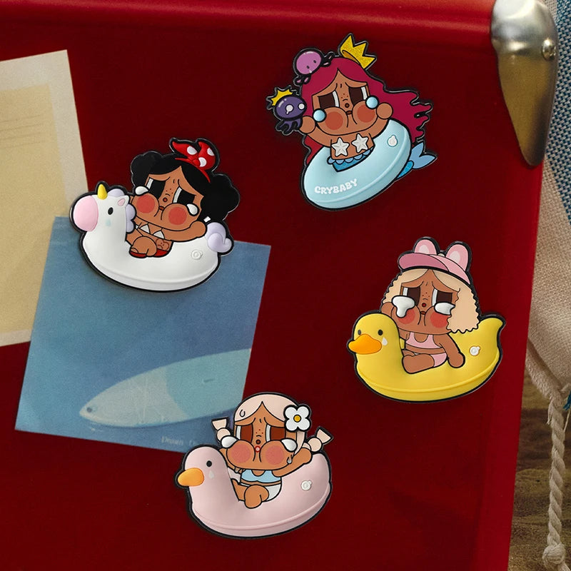 POP MART CRYBABY Vacation Mode On Series Fridge Magnet Blind Box