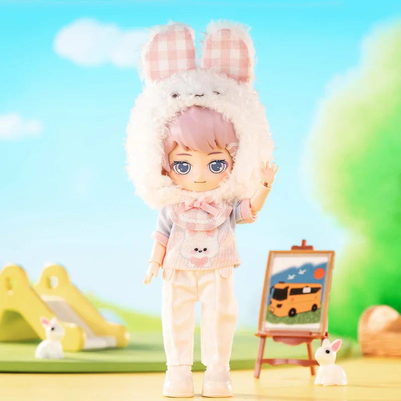 PEETSOON Garden Party Series BJD Doll 16cm Collectible Movable Figure