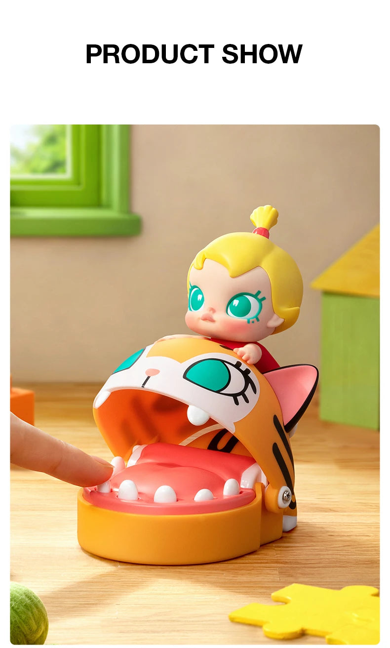 POP MART Baby Molly and Baby Tabby Pulling a Prank Figure box art view