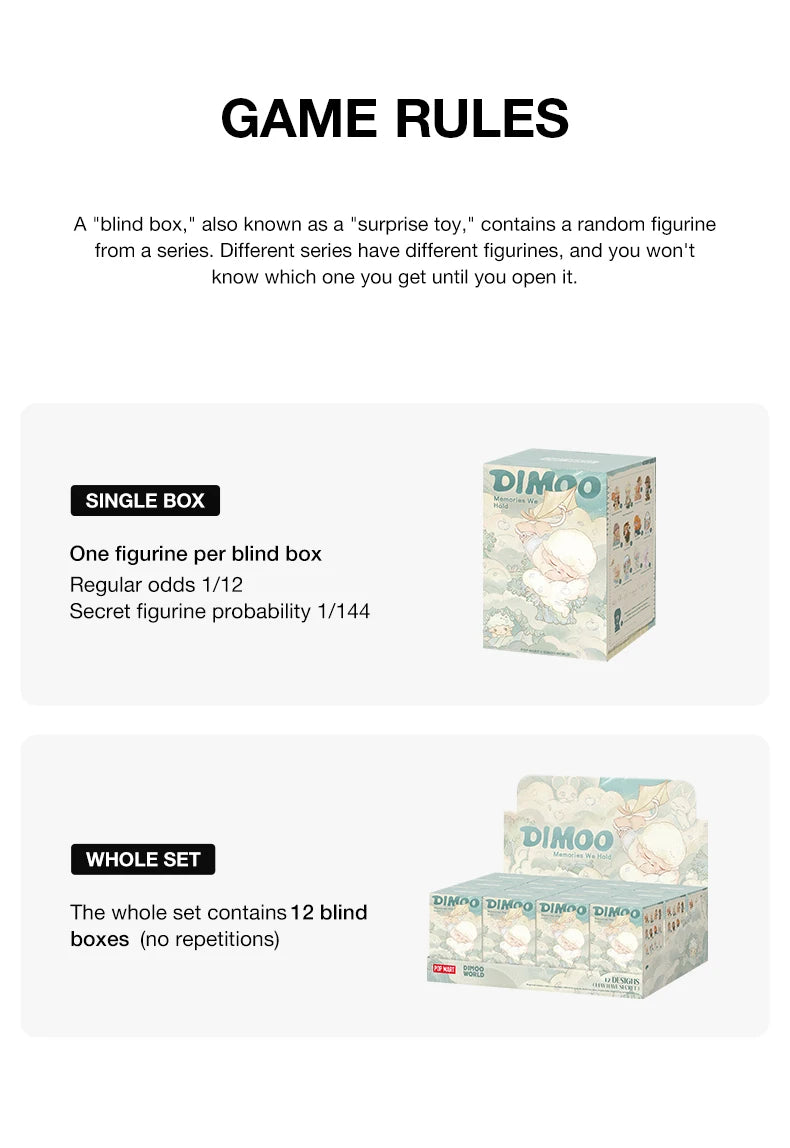 POP MART DIMOO Memories We Hold Series Blind Box Figures