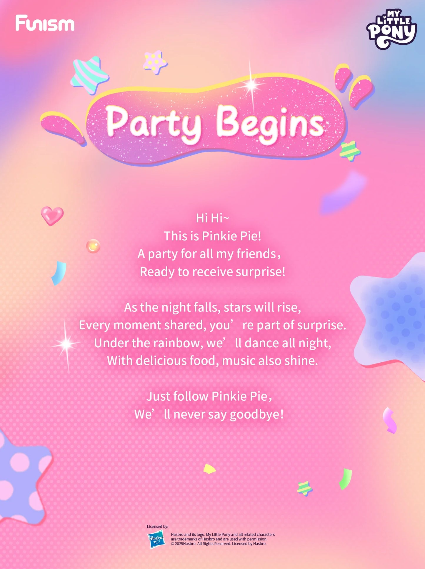 FUNISM My Little Pony Party Moment Series Blind Box Figures