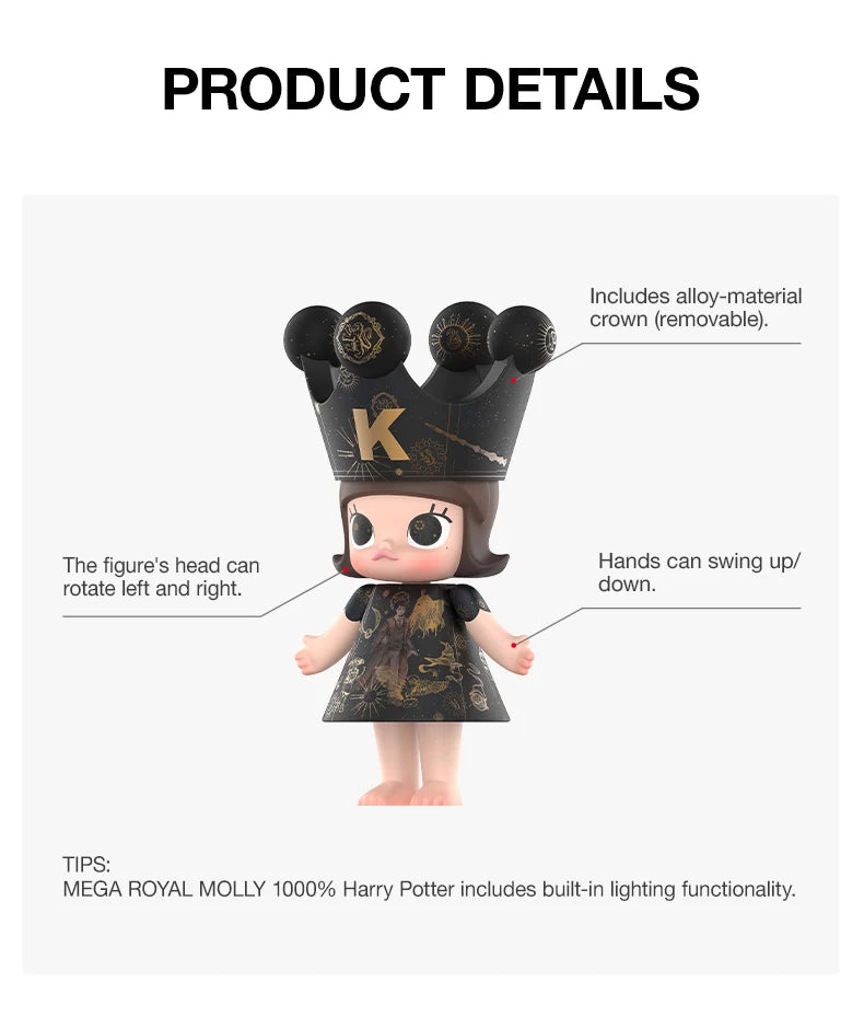 POP MART MEGA ROYAL MOLLY 1000% Harry Potter Limited Edition
