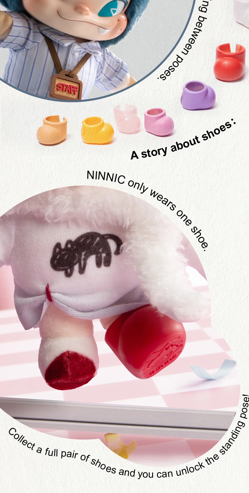 52TOYS NINNIC Wild & Free Plush Keychain Blind Box