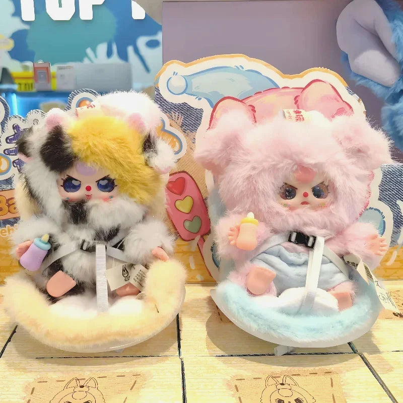 Baby Three Vehicle-Mounted Baby Plush Blind Box Figures