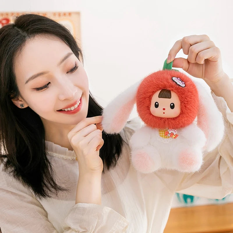 Cute Creative Animal Vinyl Face Plush Pendant Toys