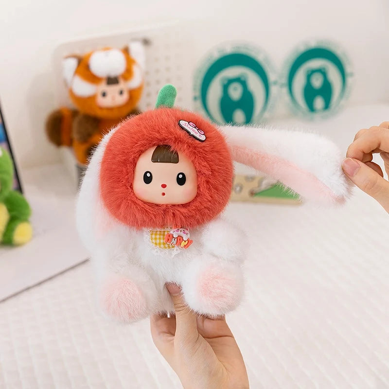 Cute Creative Animal Vinyl Face Plush Pendant Toys