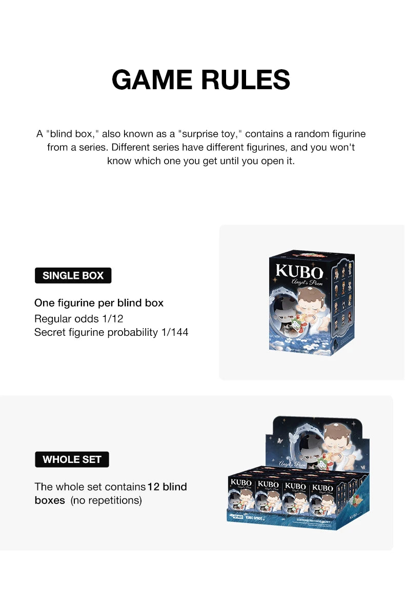 POP MART KUBO Angel’s Poem Series Blind Box Figures
