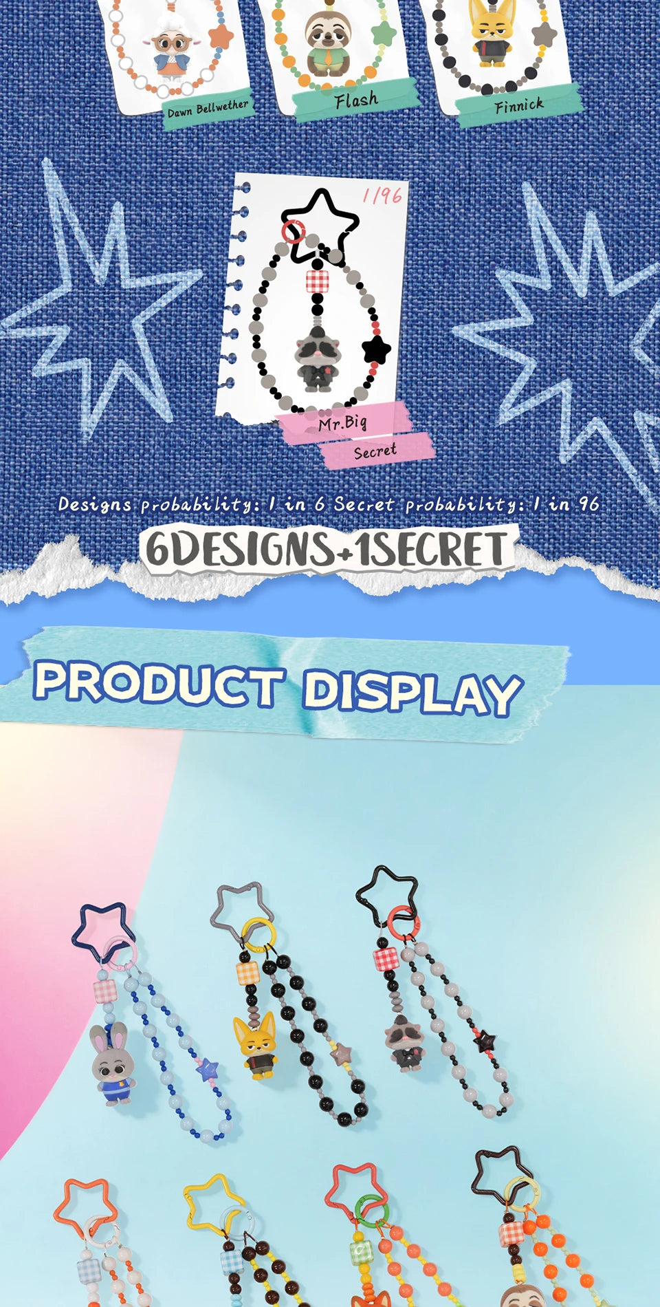 52TOYS Blind Box Zootopia Mini Pals Keychain Series image 10