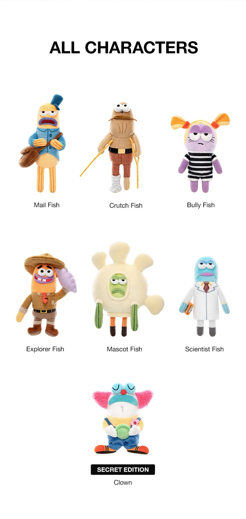 POP MART Bikini Bottom Buddies Plush Blind Box Series styled product view