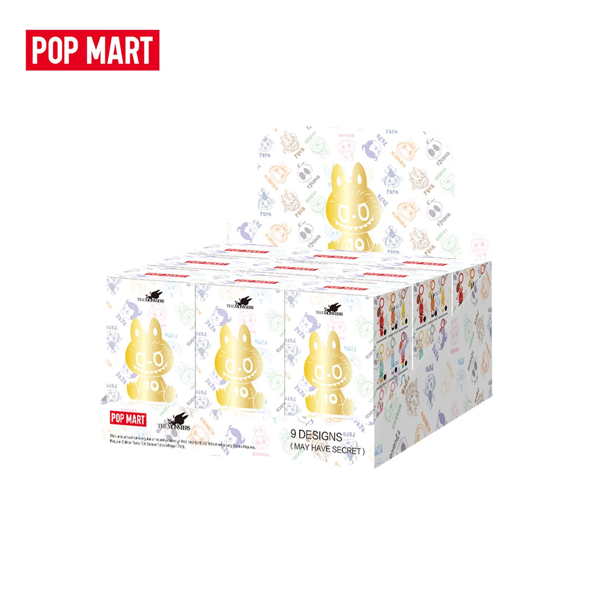POP MART The Monsters 10th Anniversary Blind Box Keychain Figures