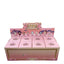 Box of 8 cartoon figurines with a pink and gold design on a white background.