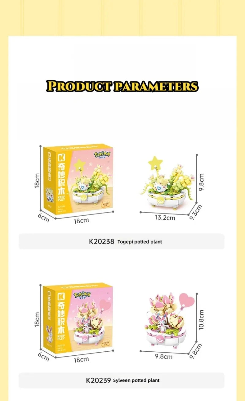 KEEPPLEY Pokémon Bonsai Series Building Blocks