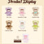 Rolife Nanci Chocolate Colorful Plush Bear Series Blind Box Figure