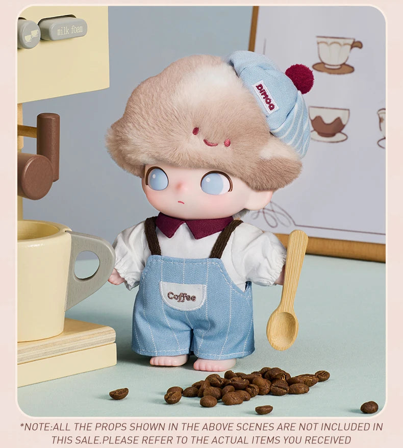 POP MART DIMOO Crush on Coffee Series Vinyl Plush Blister Pack