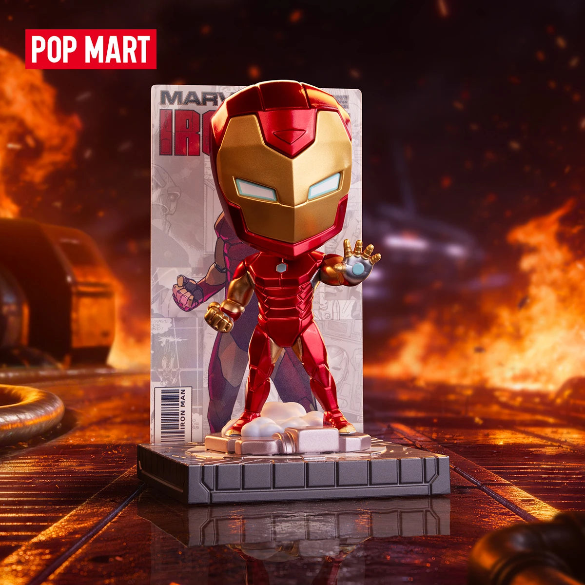 POP MART Marvel Iron Man: A Journey Through Armors Blind Box Figures front product view