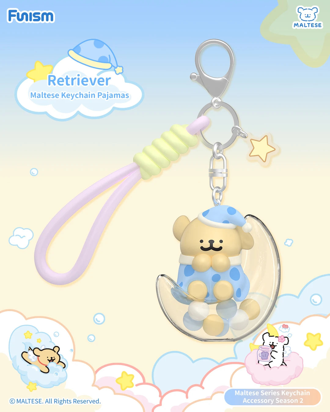 FUNISM Maltese Series Keychain Accessory Season detail view