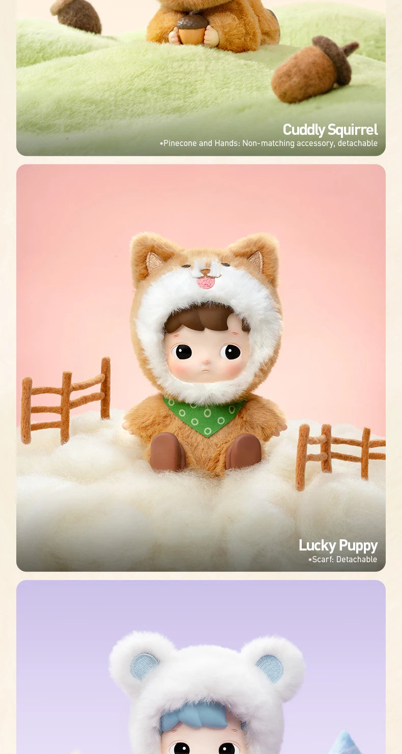 POP MART HACIPUPU Snuggle With You Series Blind Box Figures