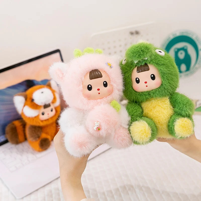 Cute Creative Animal Vinyl Face Plush Pendant Toys