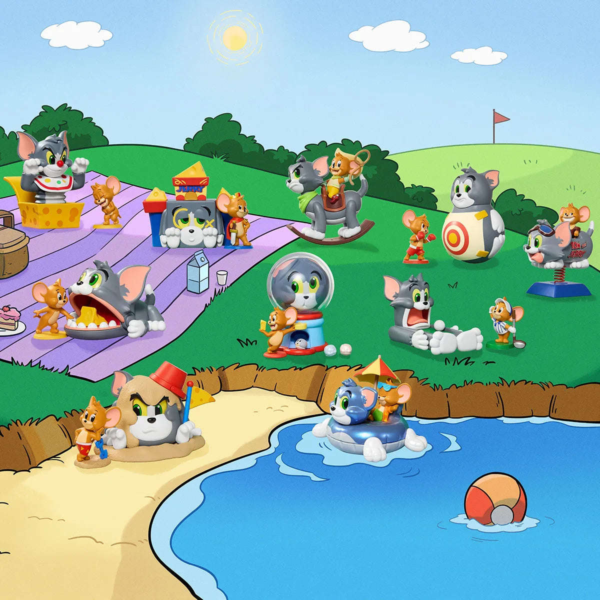 POP MART Tom and Jerry Funfair Series Blind Box Figures