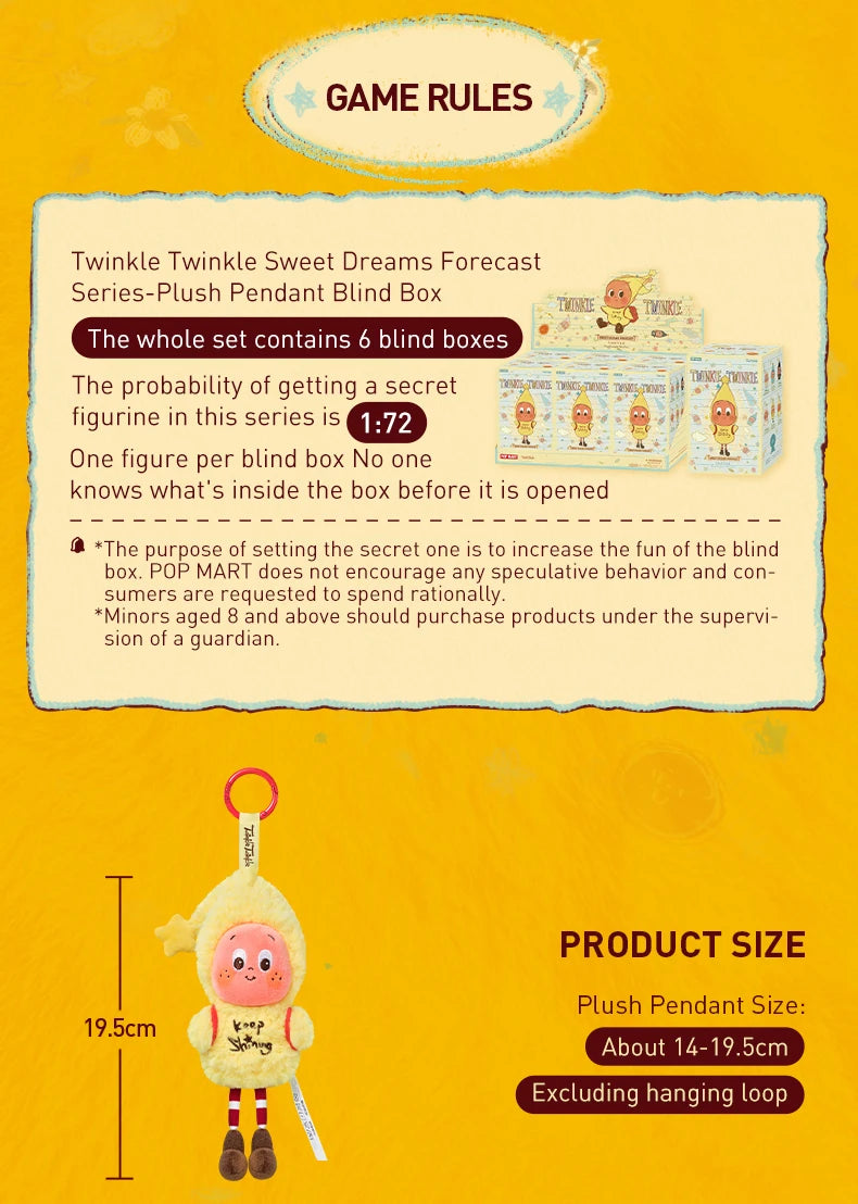 POP MART Combo – Twinkle Sweet Dreams Forecast Pendant + Gifts From Stars Blind Box